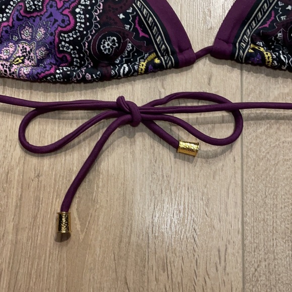 Victoria’s Secret Purple Paisley Triangle Top - Picture 3 of 5